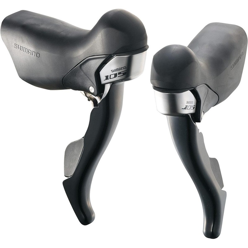 Shimano 105 5703 10 Speed Shifter Set Black Triple