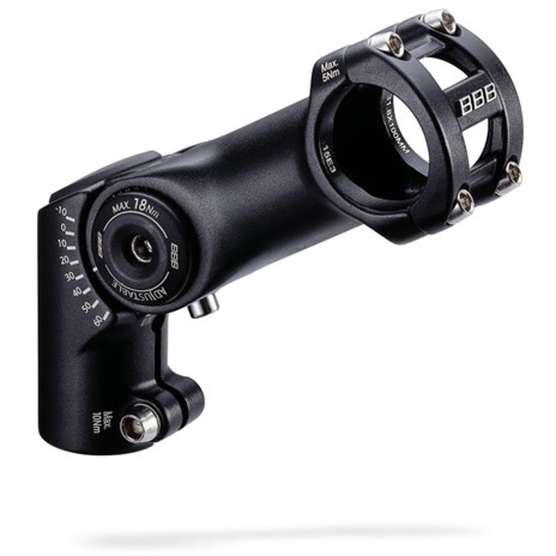 BBB Highfix OS Adjustable Stem 80mm x 31.8mm Bar Black