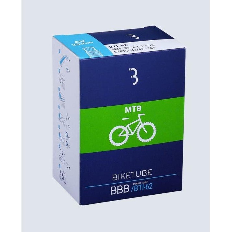 BBB Schrader Valve Tube 27.5 X 2/2.4'' 40mm