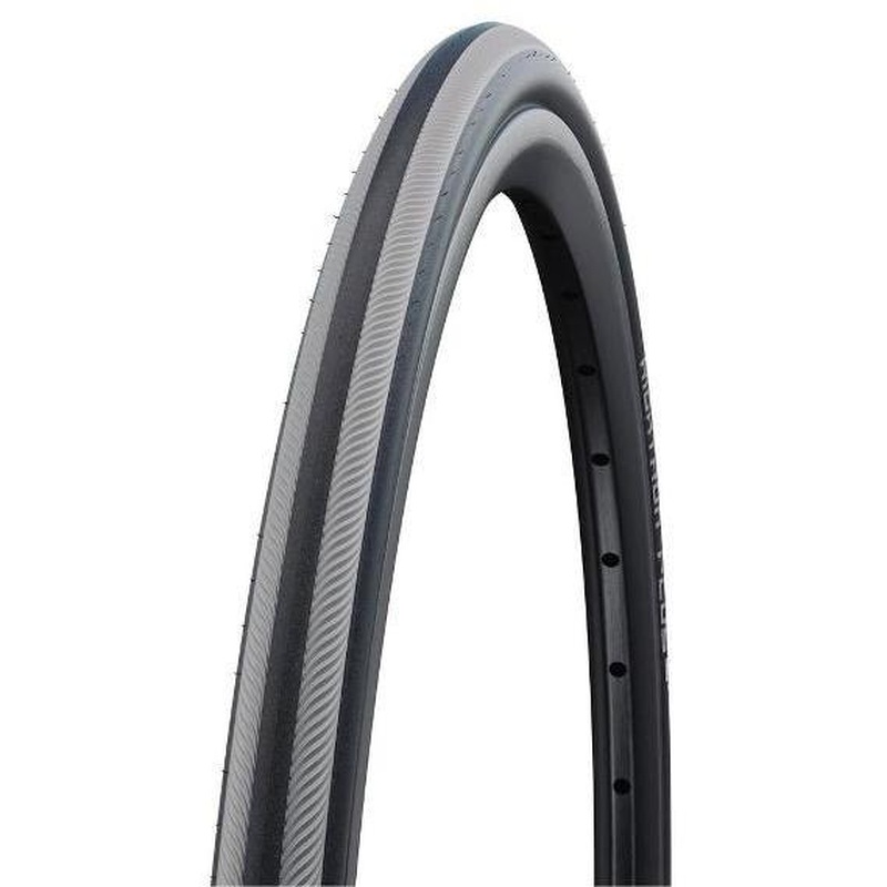 Schwalbe RightRun Plus Wheelchair Tyre 24 x 1'' Grey Stripes
