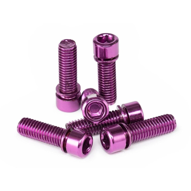 Salt Solid Stem Bolts M8 x 25mm Purple