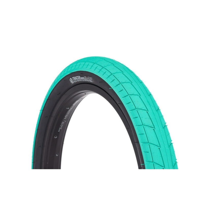 Salt Tracer BMX Tyre 16 X 2.20'' Teal/ Black Wall