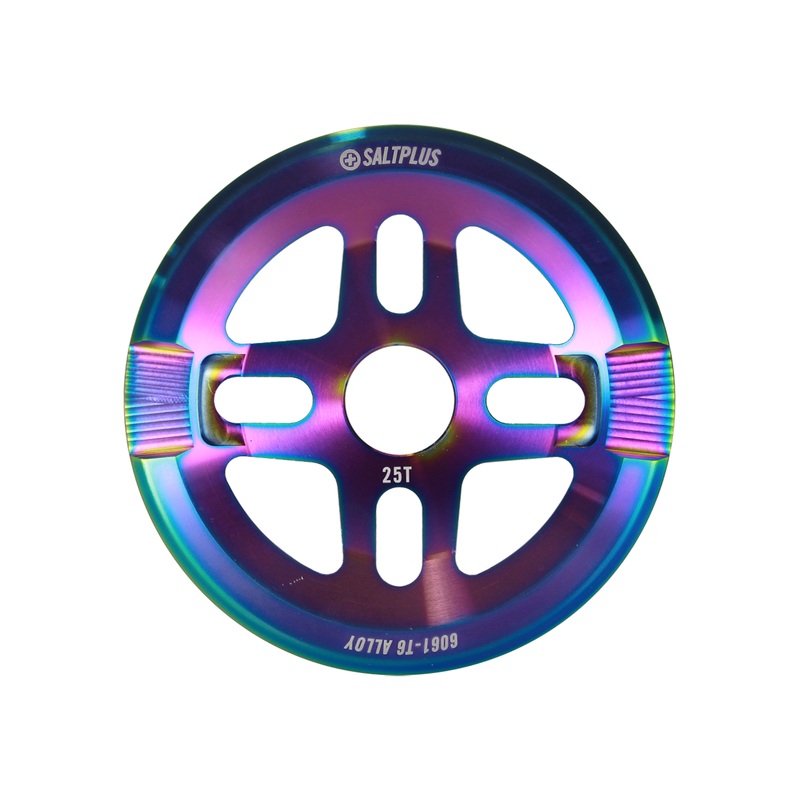 Saltplus Orion BMX Sprocket With Guard 25T Oil Slick