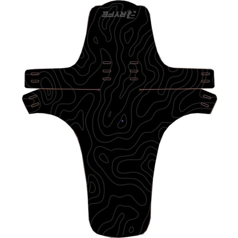 Ryfe Contour Mud Guard Large Black 362x297mm