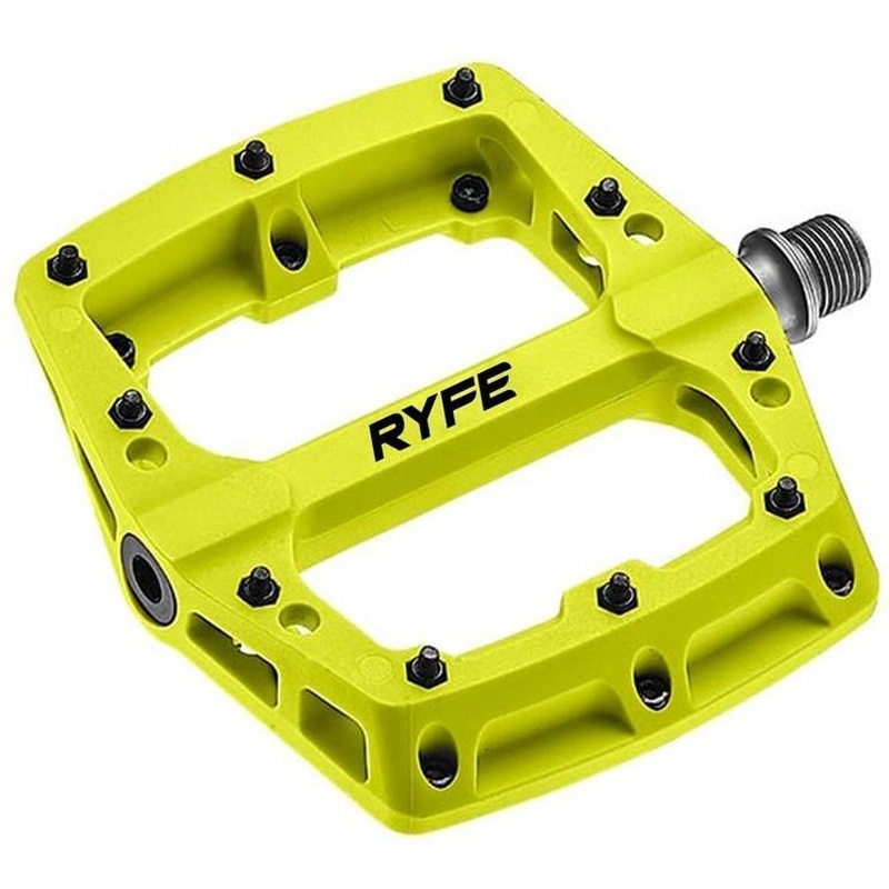 Ryfe Ghost Rider Flat MTB Pedal Lime