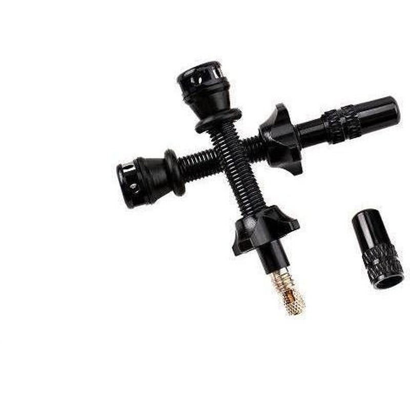 Ryfe High Flow Prest Tubeless Valves Pair 80mm Black