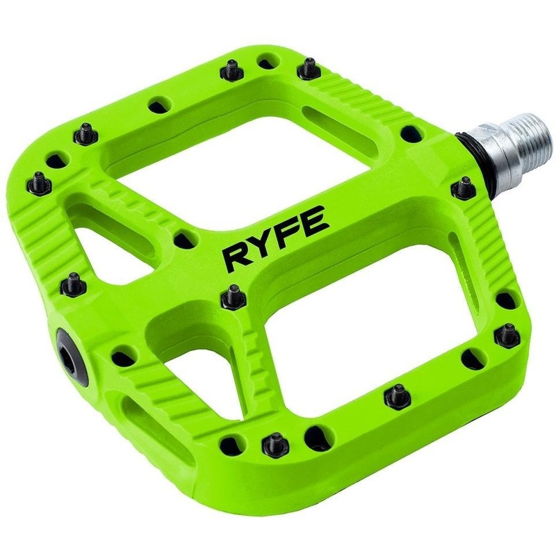 Ryfe Sasquatch Sealed Bearing Pedals Atomic Green