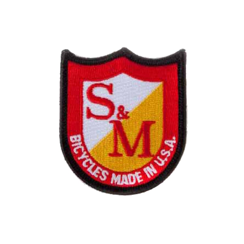 S & M Shield Logo Patch Black
