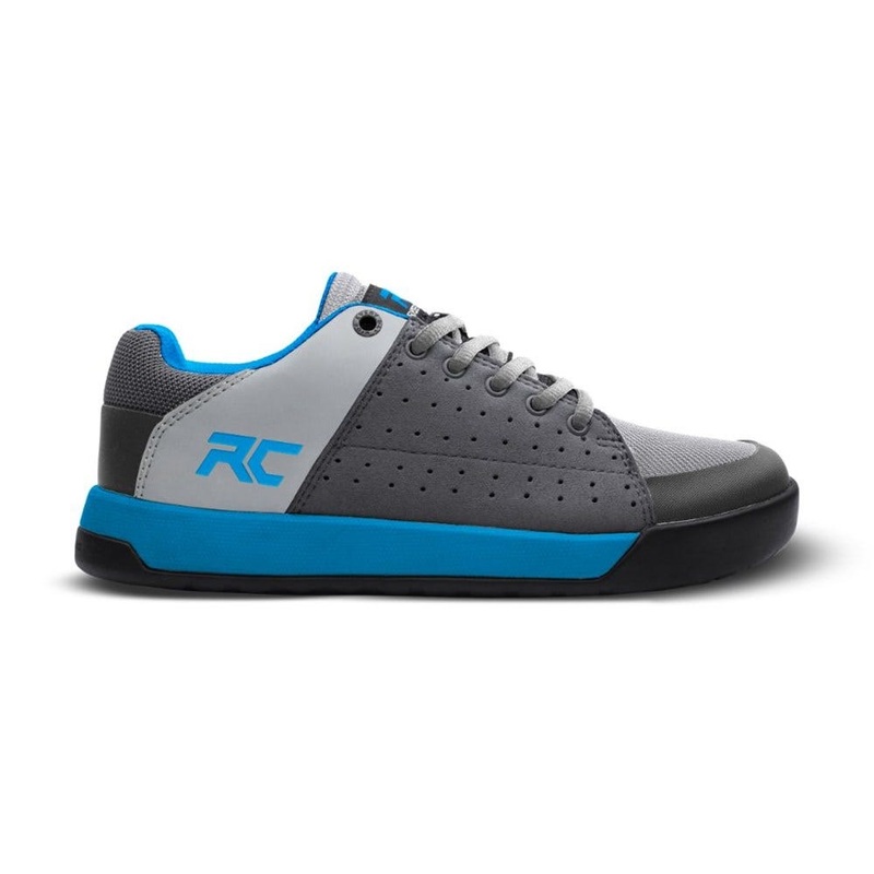 Ride Concepts Livewire Youth Flat Pedal Shoes Charcoal/Blue