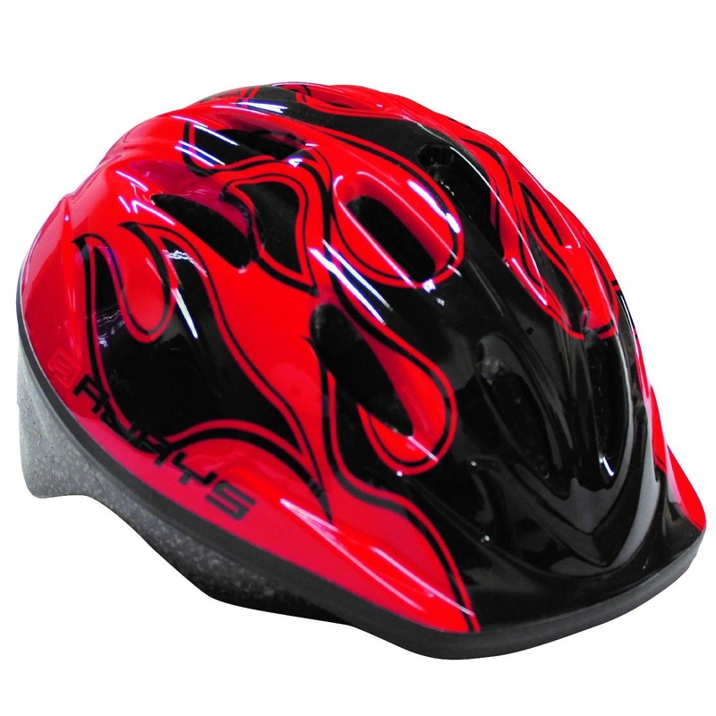 Rjays Bambino II Boys Helmet Black/Red Flame