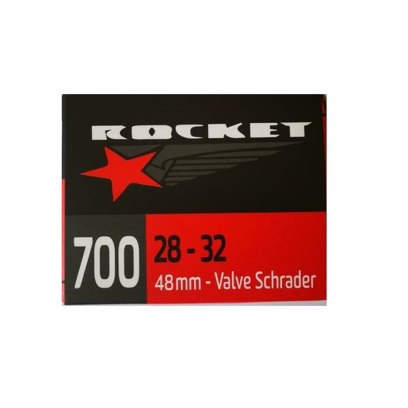 Rocket Schrader Valve Tube 700 x 28-32c 48mm