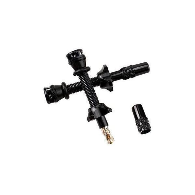 Rocket Tubeless Presta Valves Set 44mm Black