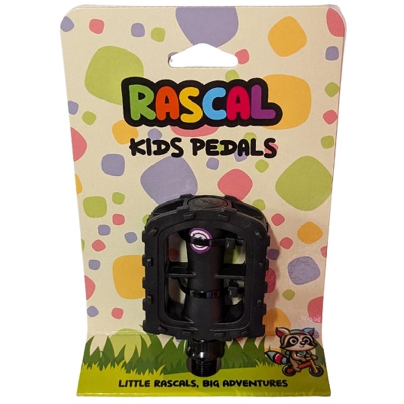 Rascal Kids Bikes Pedal Nylon Plastic 1/2x1/8'' Black