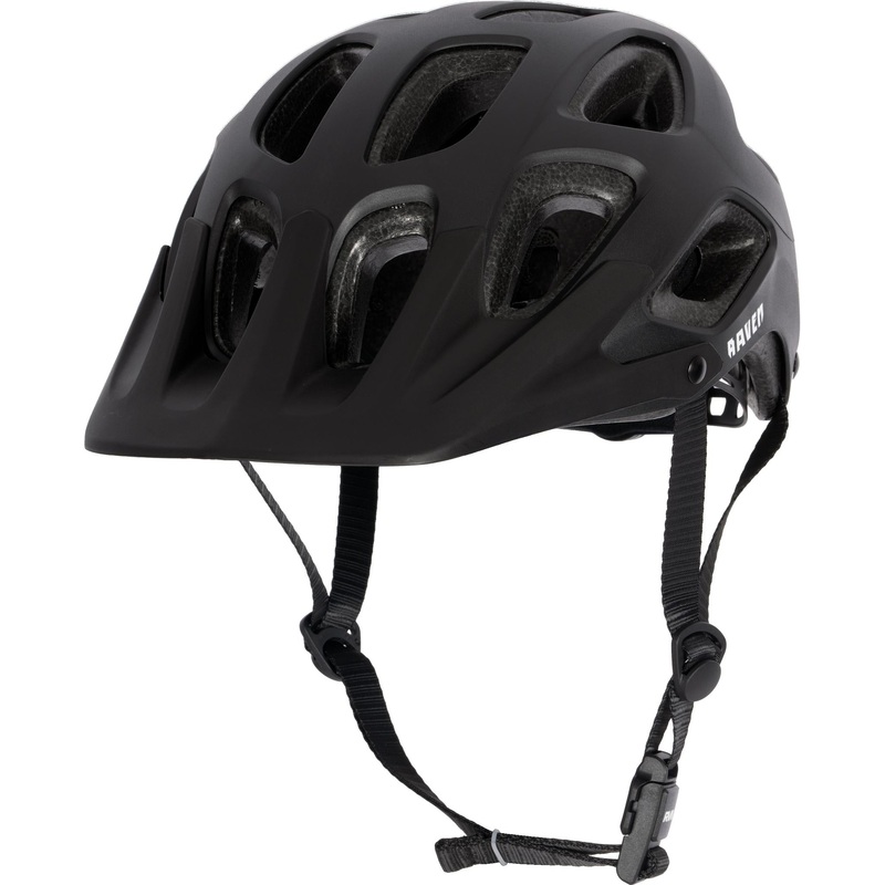 Raven Corvus MTB Helmet with Magnetic Clip Satin Black