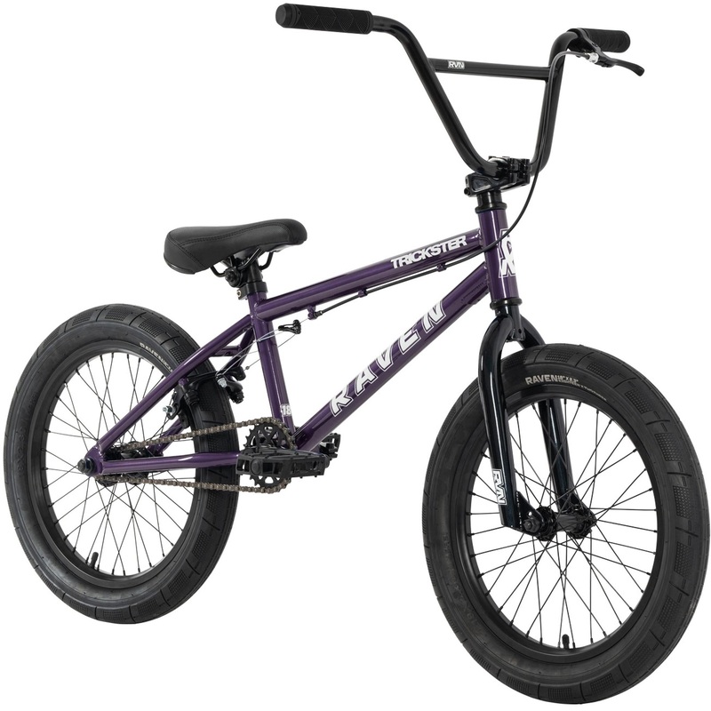 Raven Trickster 18'' BMX Bike Gloss Purple