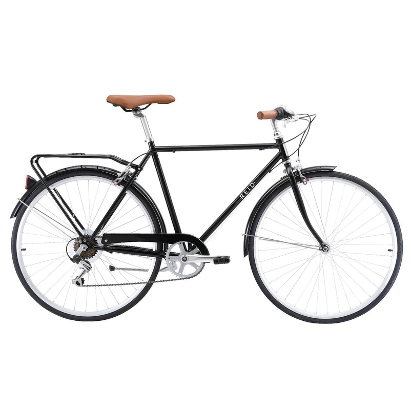 Reid Gents Roadster Flat Bar Road Bike Black