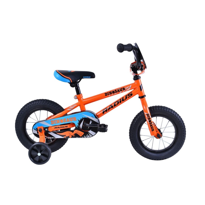 Radius Dinosaur 12 Inch Kids Bike Gloss Orange/Blue/Black (2019)