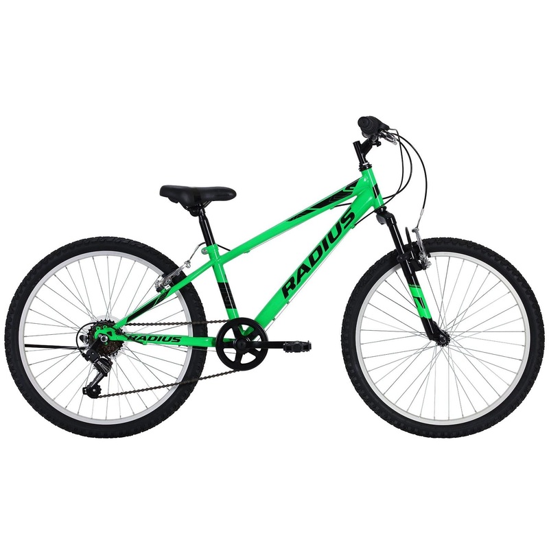 Radius Leopard Kids Mountain Bike 24 Inch Gloss Neon Green/Black (2019)
