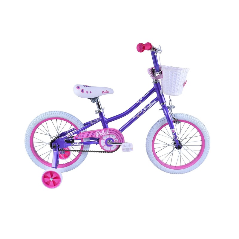 Radius Petal AL Kids Bike 16 Inch Gloss Lavender/Pink/White