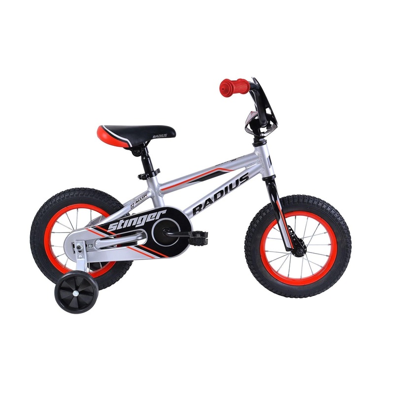 Radius Stinger 12 Inch Kids Bike Gloss Chrome Black/Red (2019)