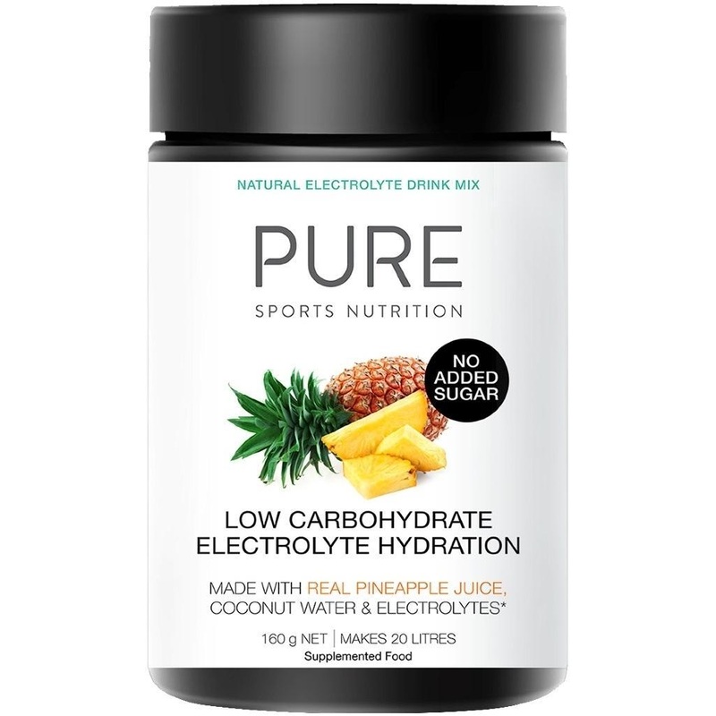Pure Low Carb Electrolyte Hydration 160g Tub Pineapple