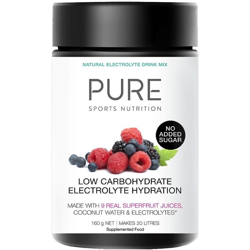 Pure Low Carb Electrolyte Hydration 160g Tub Superfruits