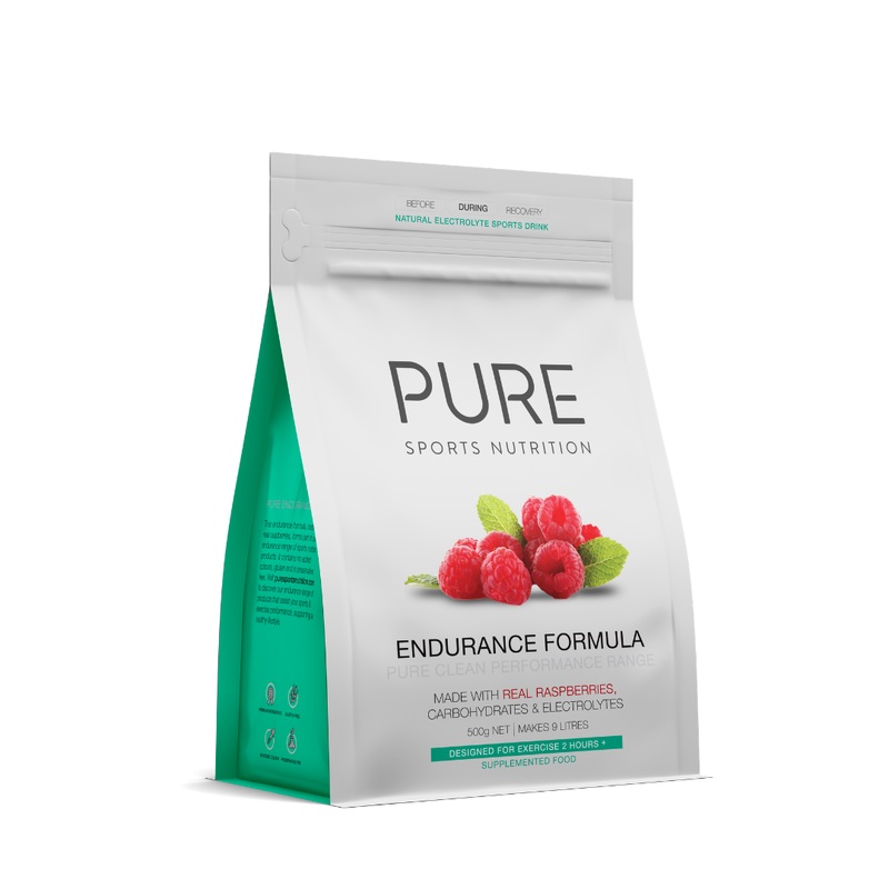 PURE Sports Nutrition Endurance Hydration Raspberry 500g