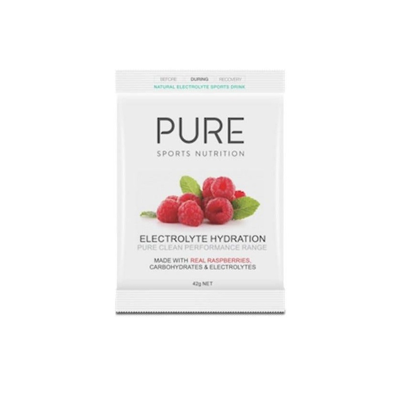 PURE Sports Nutrition Hydration Sachets - Rasberry 42G