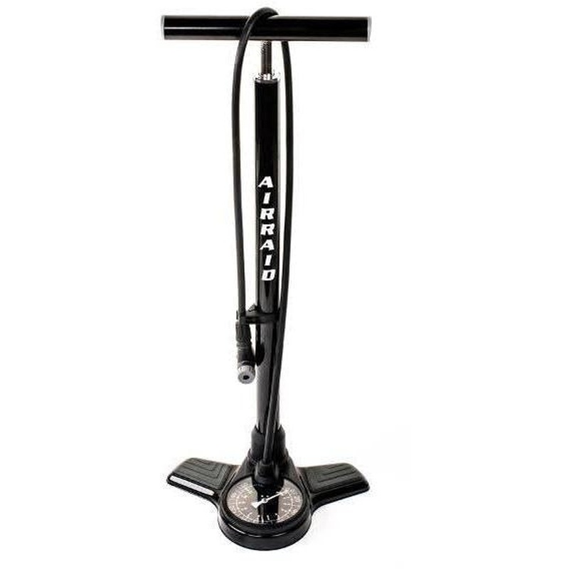 QBP Air Raid Floor Pump Twin Head Valve 160 Psi