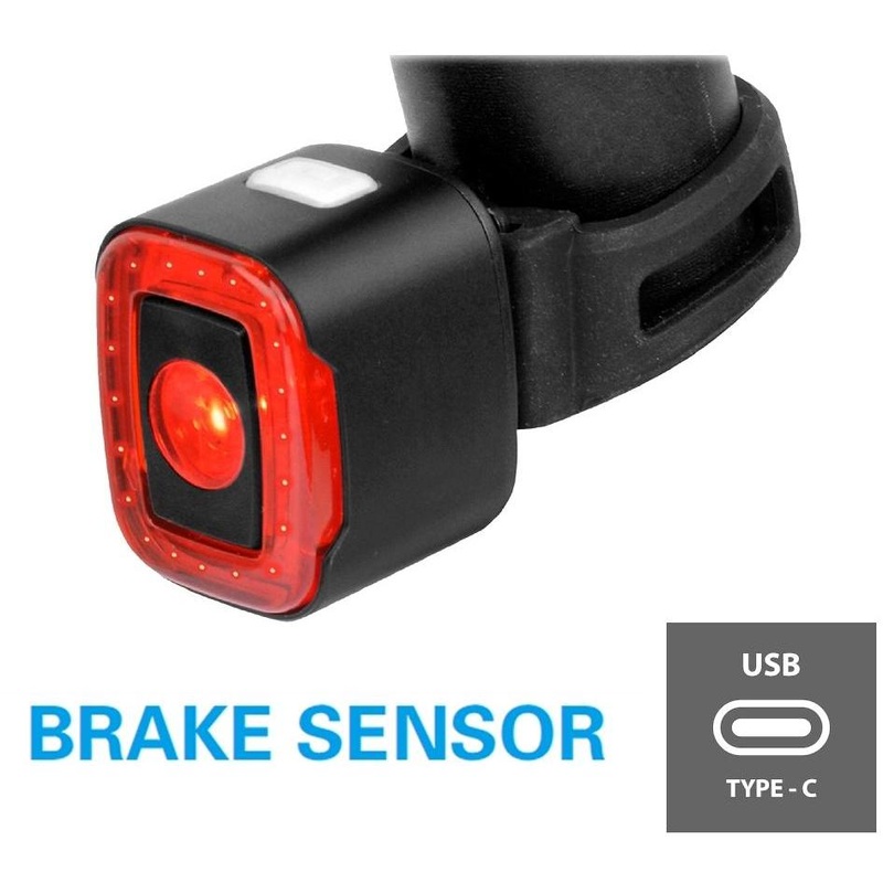 QBP Braviga Smart Rear Light with Brake Sensor 50 Lumens