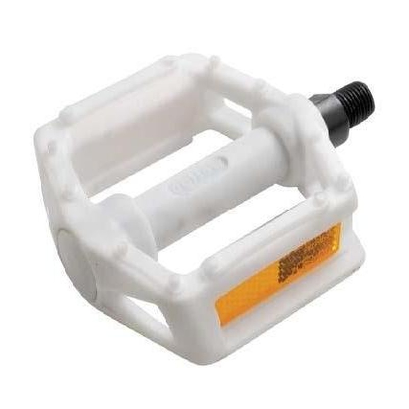 QBP Kids Plastic Pedal 1/2 x 1/8 White