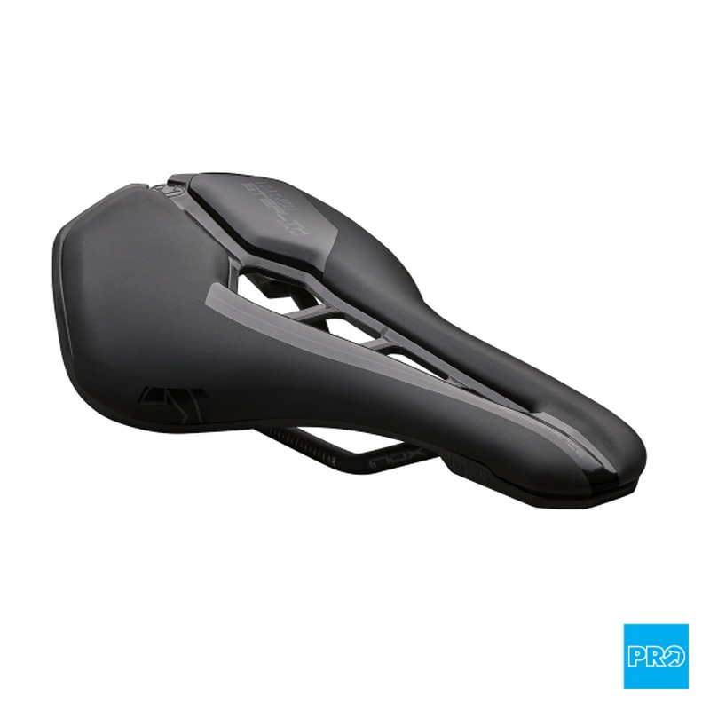 Pro Saddle Stealth Curved Performance Stainless Rail Black 142mm