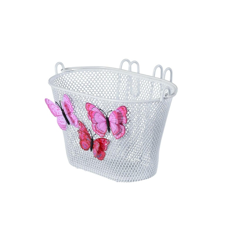 Basil Jasmin Butterfly Kids Basket White