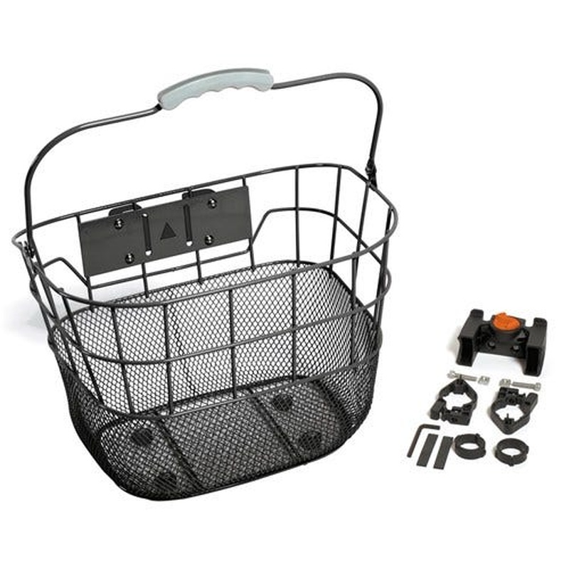 Basket Front Wire Mesh QR Black