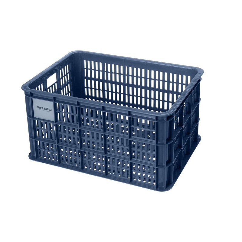 Basil Bicycle Crate 40L Blue Stone