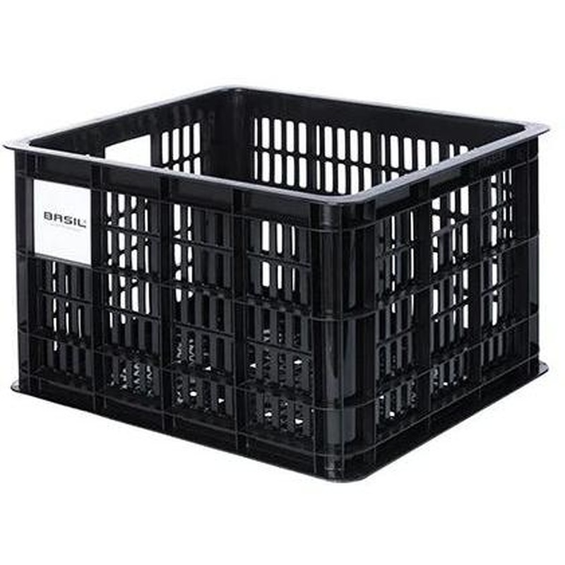 Basil Bicycle Crate Medium 29.5L Recycled Plastic Black