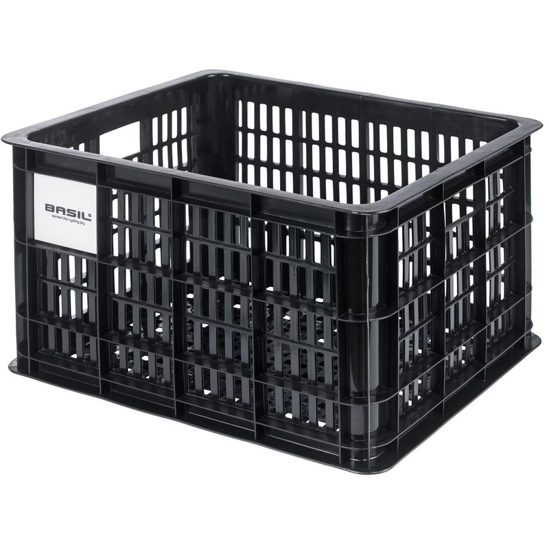 Basil Bicycle Crate MIK Medium 29.5L Recycled Plastic Black
