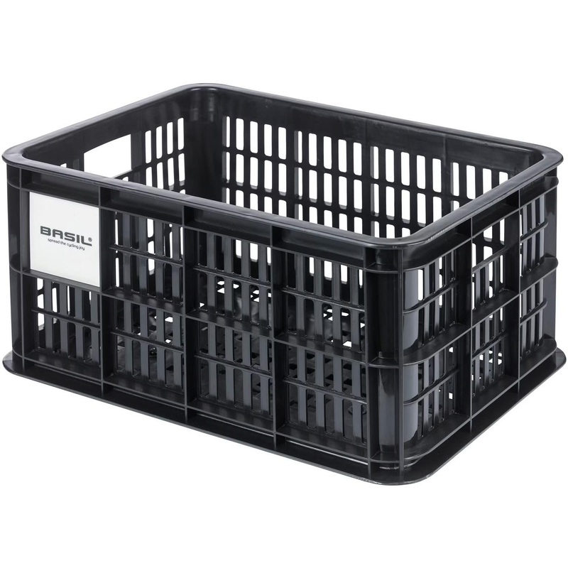 Basil Bicycle Crate MIK Small 17.5L Recycled Plastic Black