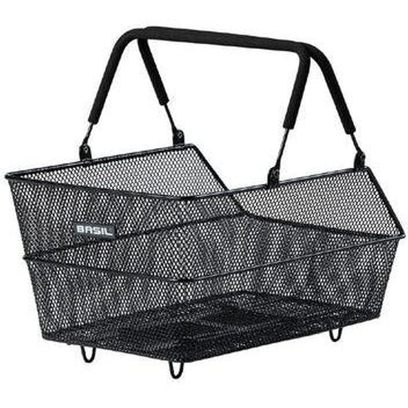 Basil Cento Rear Basket MIK Black