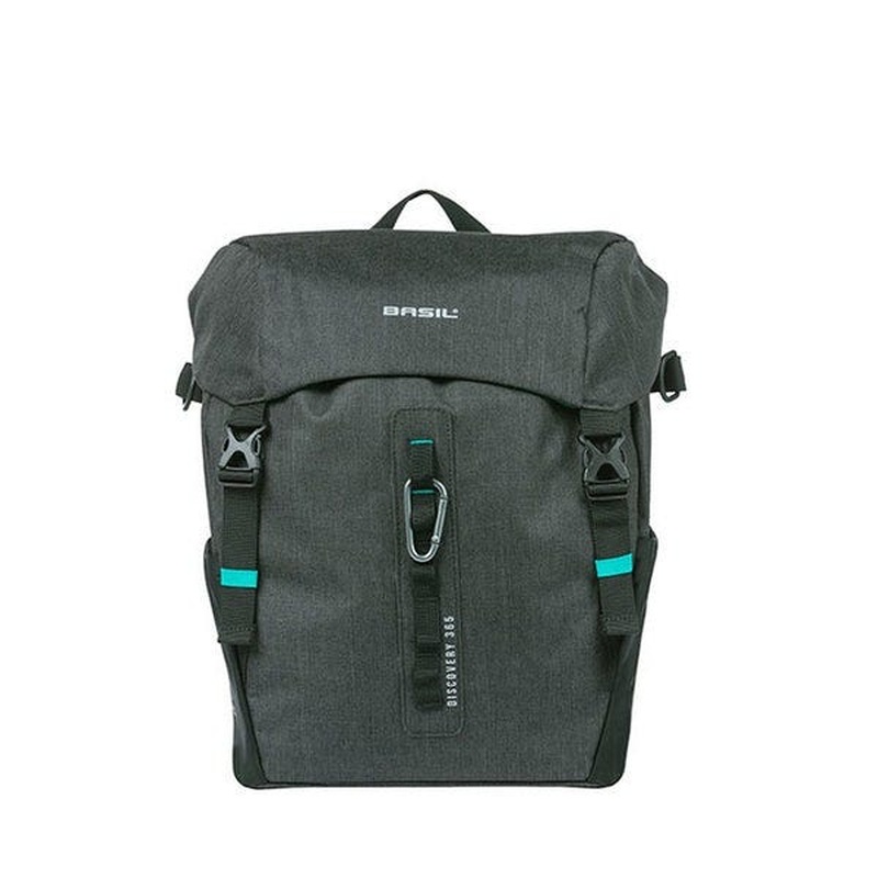 Basil Discovery 365D Single Pannier Bag 20L Black (Single Bag)
