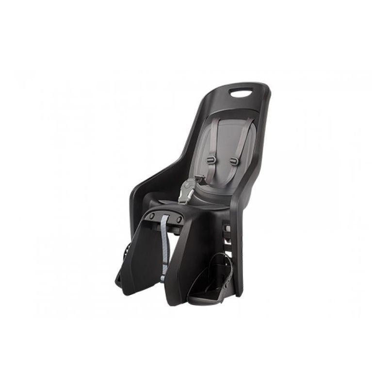 Polisport Bubbly Maxi Baby Seat FF With Seat Tube Rack Dark Black/Grey