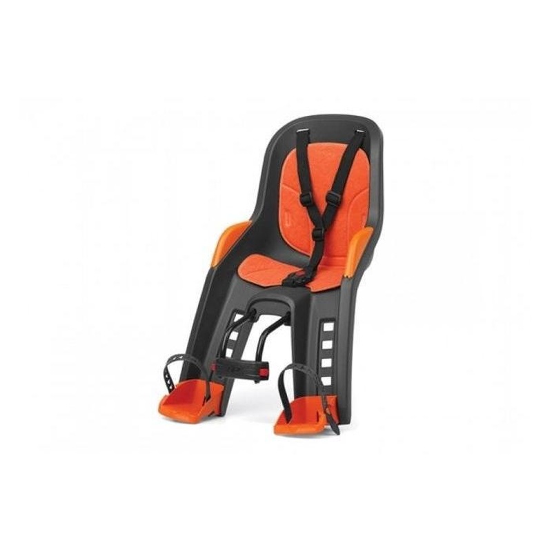 Polisport Bubbly Mini Baby Seat Dark Grey/Orange