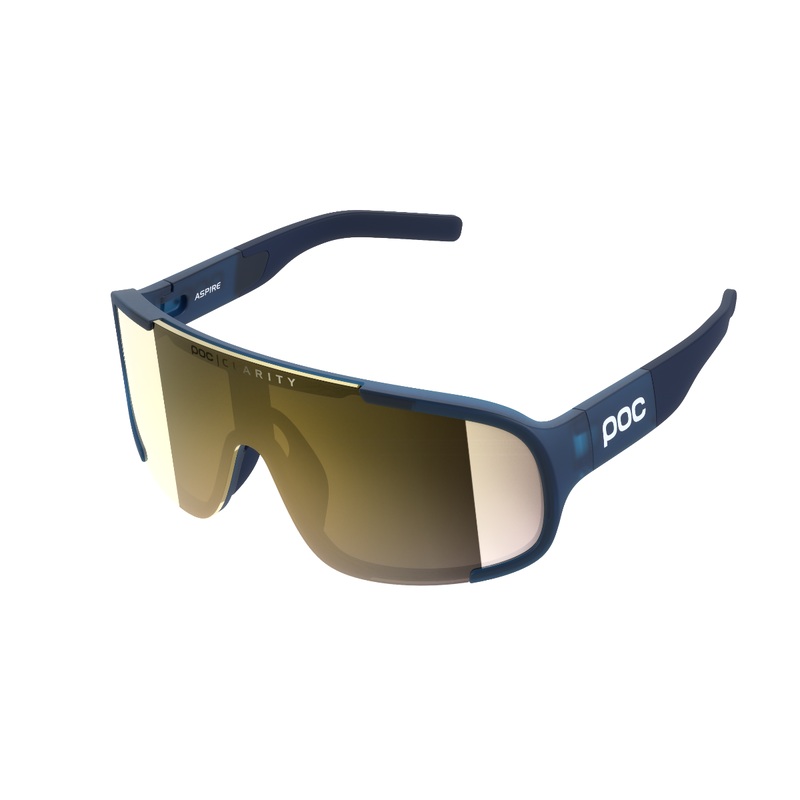 POC Aspire Lead Blue Sunglasses with Violet/Gold Mirror Lens
