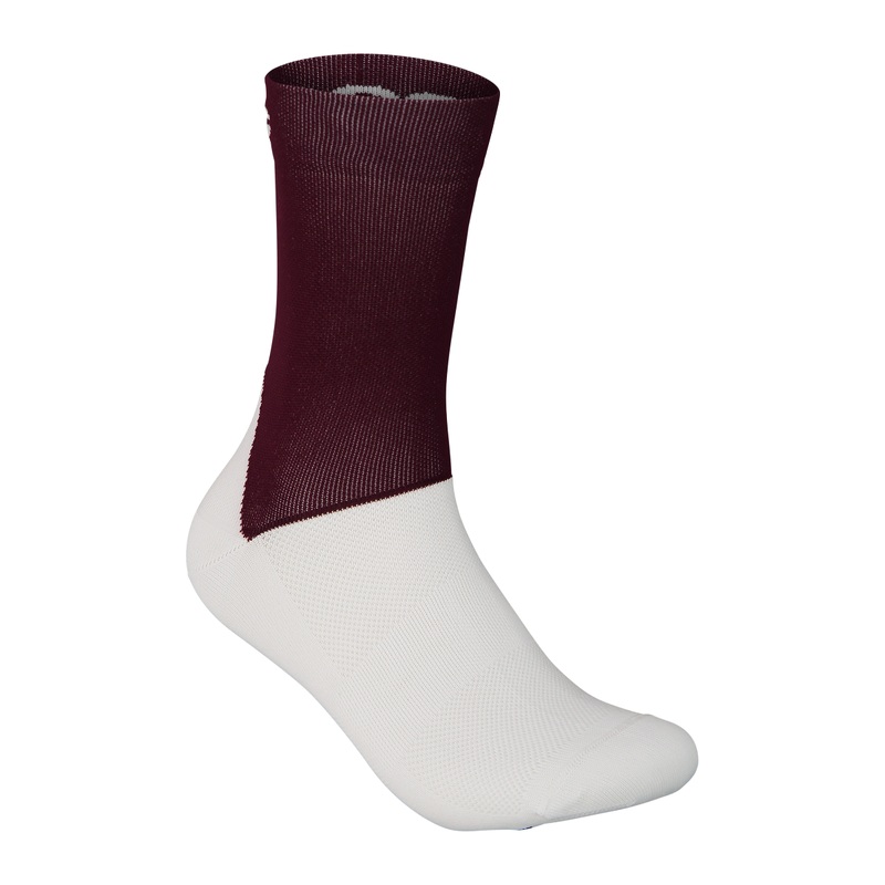 POC Essential Road Socks Propylene Red/Hydrogen White