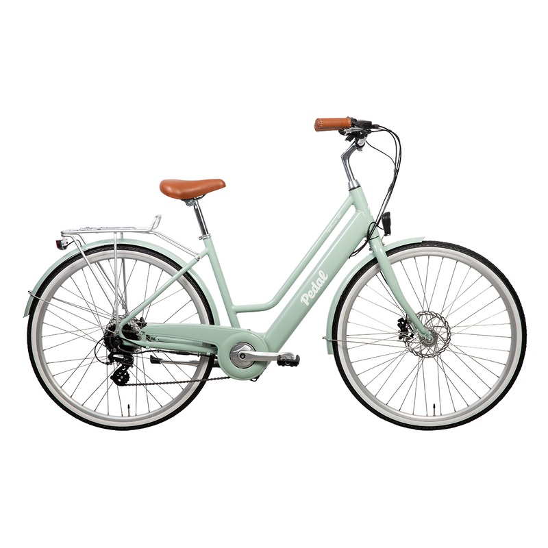 Pedal Uptown ELC V2 Electric Vintage Cruiser Bike Sage