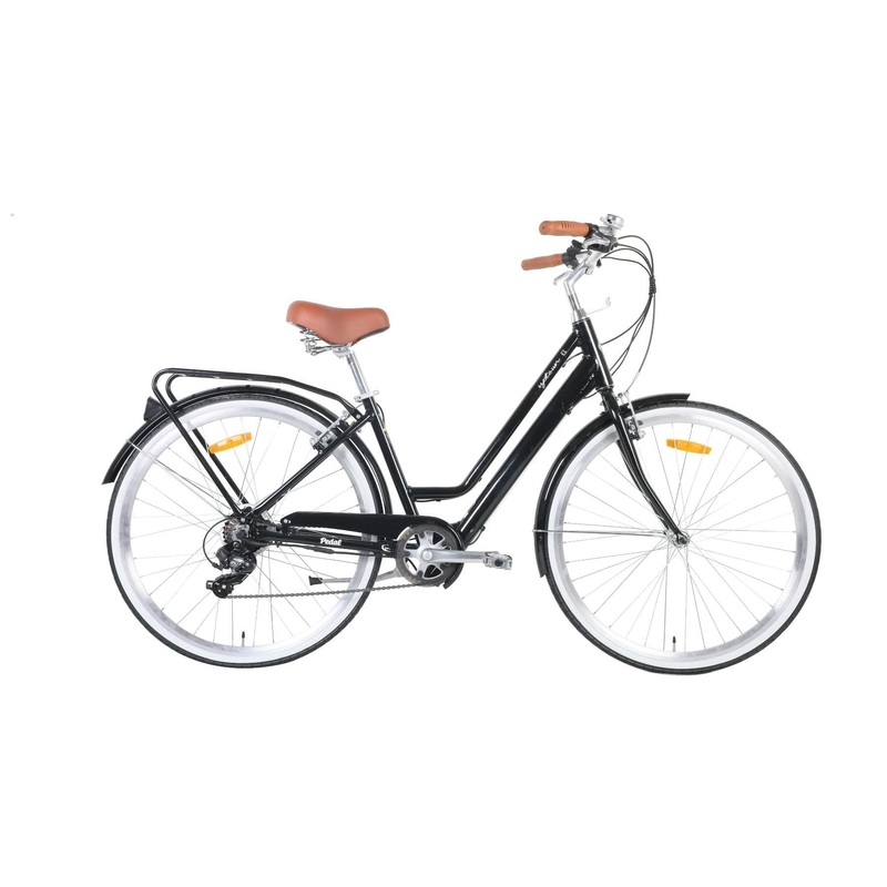 Pedal Uptown SL Electric Vintage Cruiser Bike Black