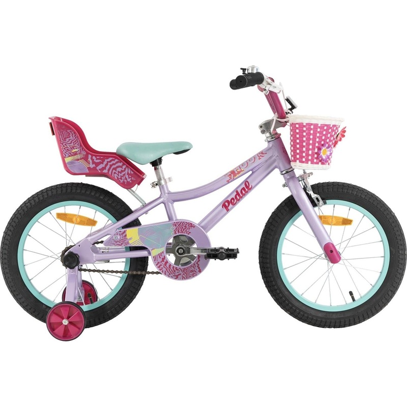 Pedal Hoot 16'' Alloy Kids Bike Lilac/Black