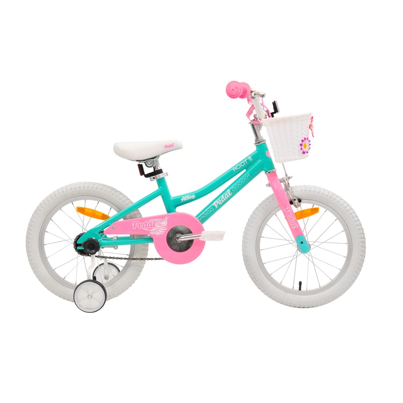 Pedal Hoot Kids Bike 16 Inch Turquoise/Pink