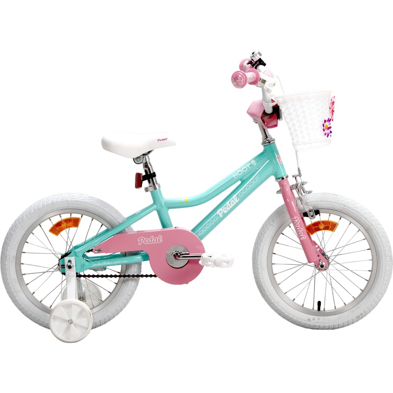 Pedal Hoot Kids Bike Turquoise Pink