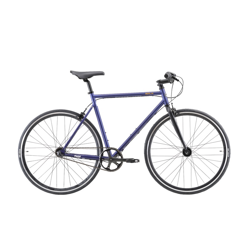 Pedal Messenger 3 Berlin Flat Bar Road Bike Midnight Blue